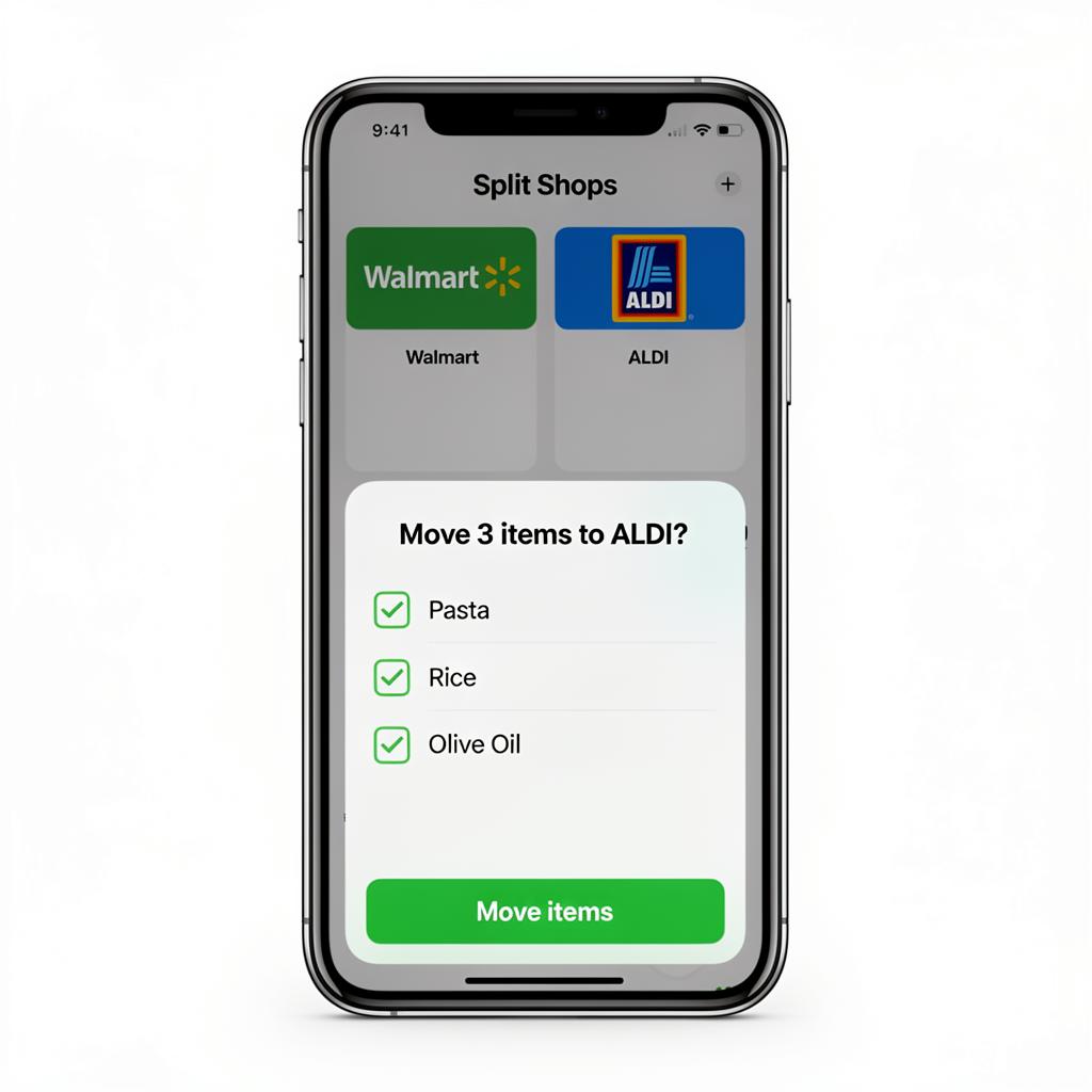 Sort My Shop - AI Shopping List Organizer